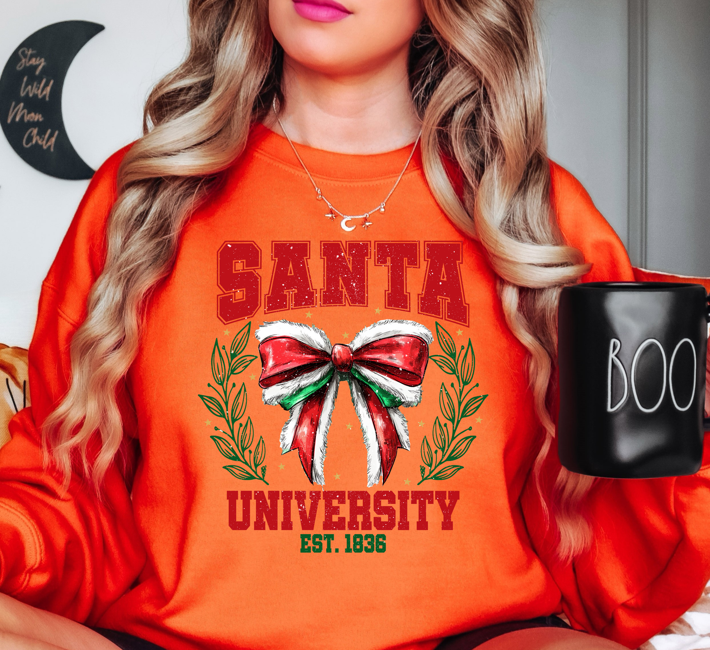 Santa University Sweatshirt | Tis The Season Collection | Unique Gifts for Family Friends