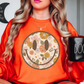 Distressed Floral Smiley Sweatshirt | Spring Fling Collection | Unique Gifts for Family Friends