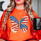 USA Butterfly Sweatshirt | Stars and Stripes Collection | Unique Gifts for Family and Friends