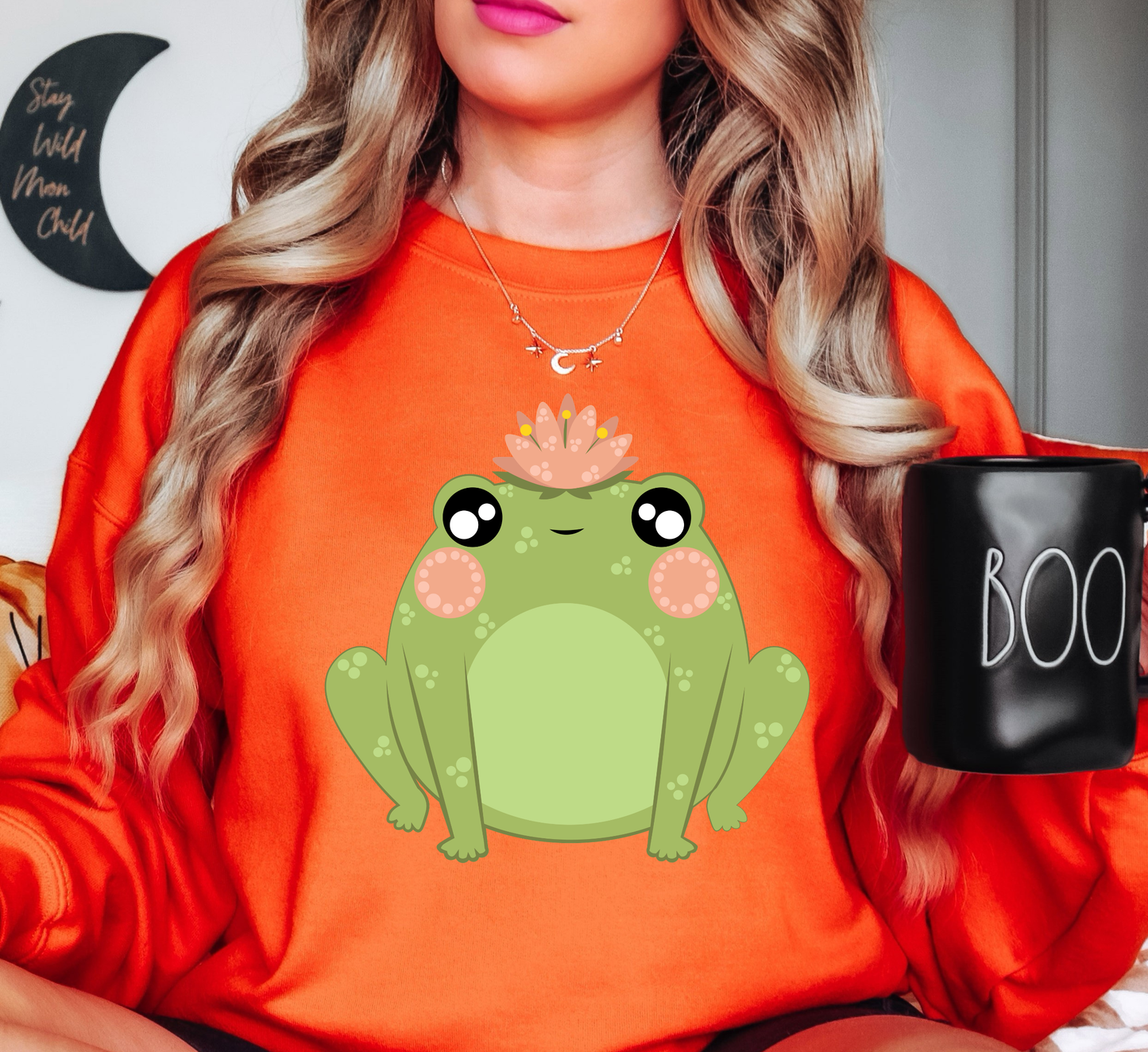 Spring Frog Sweatshirt | Spring Fling Collection | Unique Gifts for Family Friends