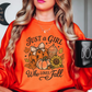 Just A Girl Who Loves Fall Sweatshirt | Falling For You Collection | Unique Gifts for Family Friends