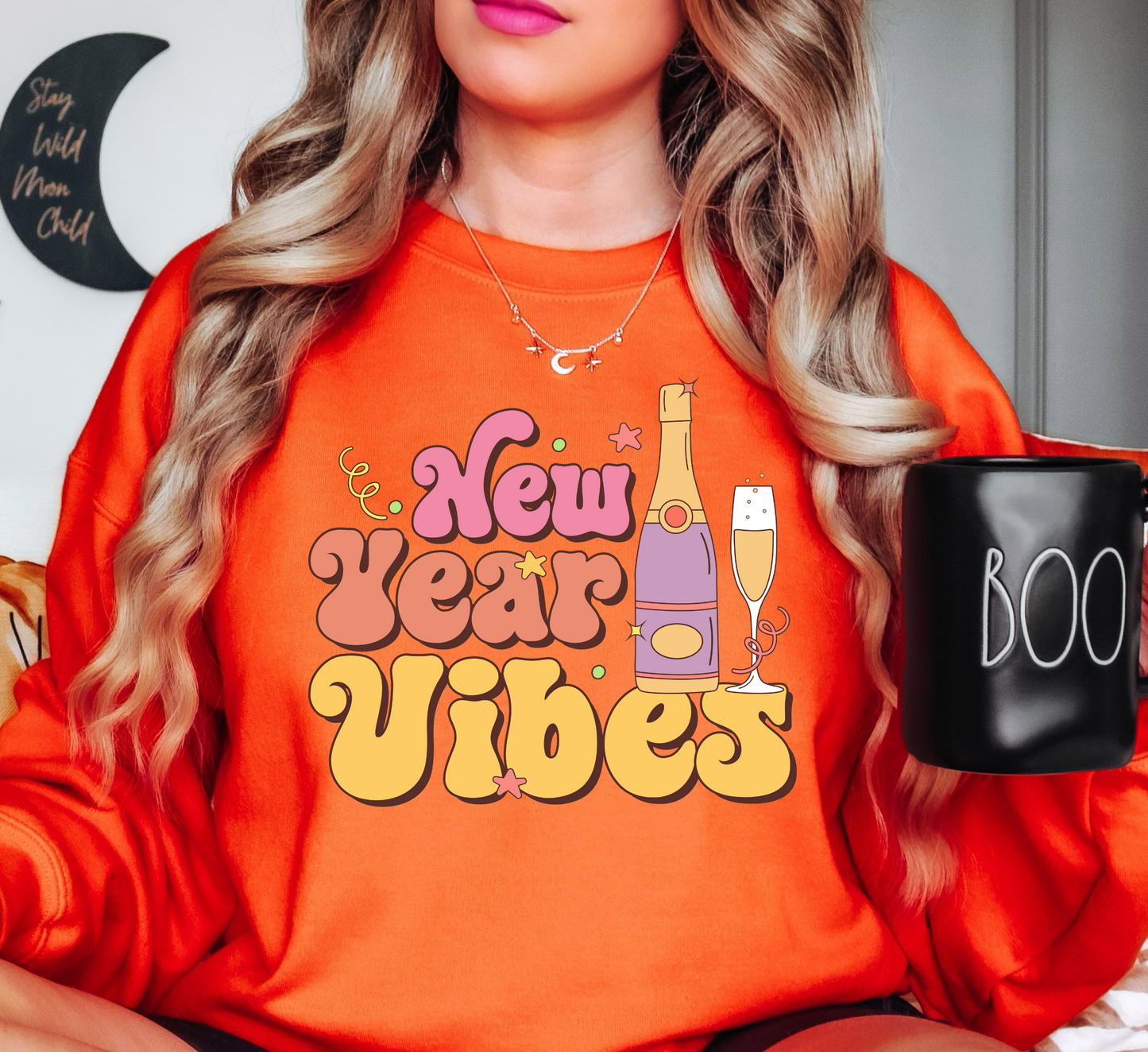 New Year Vibes Sweatshirt | New Year Magic Collection | Unique Gifts for Family Friends