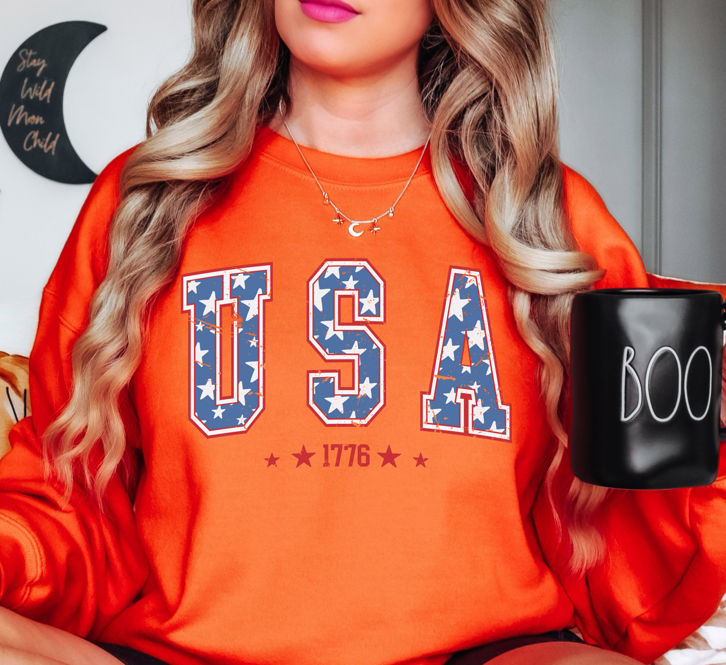 USA 1776 Sweatshirt | Stars and Stripes Collection | Unique Gifts for Family