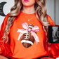 Coquette Football Bow Sweatshirt | Groovy Vibes Collection | Unique Gifts for Family and Friends