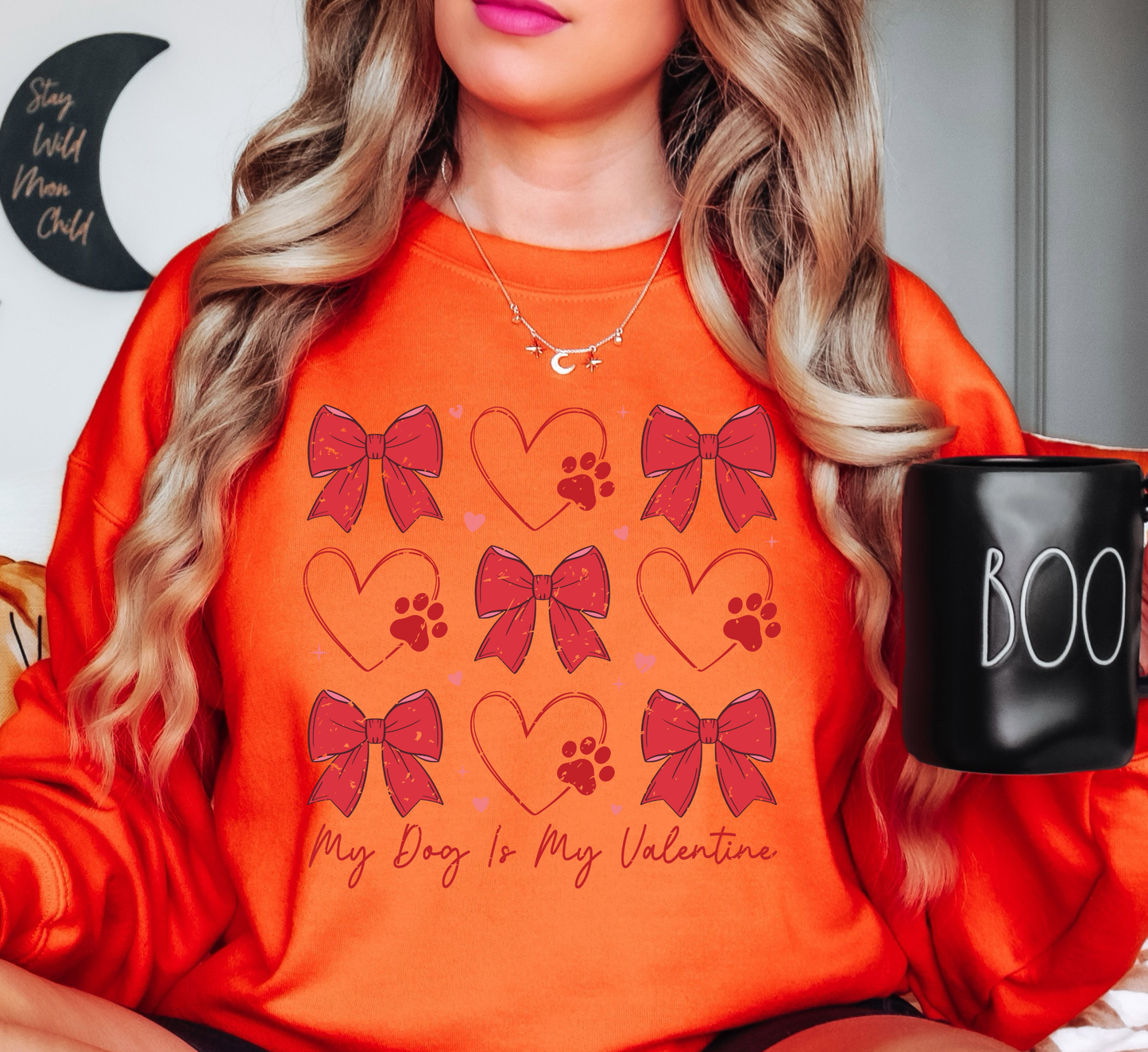 My Dog Is My Valentine Sweatshirt | Pawsitive Vibes Collection | Unique Gifts for Family and Friends