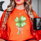 Bow and Shamrock Sweatshirt | Feeling Lucky Collection | Unique Gifts for Family Friends