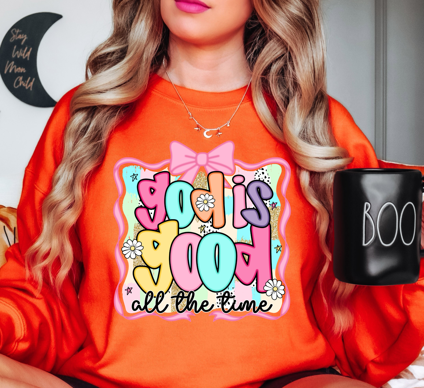 God is Good (All The Time) Sweatshirt | Walk By Faith Collection | Unique Gifts for Family and Friends