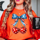 Cherry Cute Bow Sweatshirt | Stars and Stripes Collection | Unique Gifts for Family and Friends