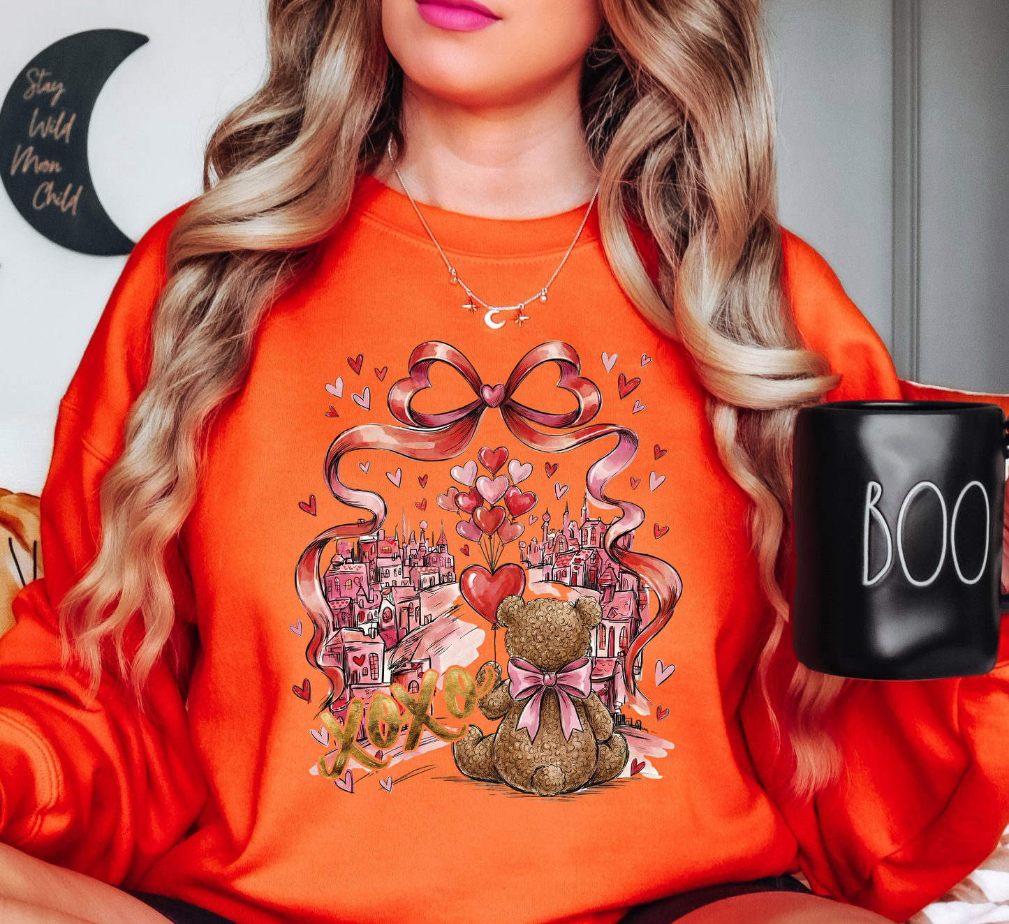 XoXo Teddy Bear Sweatshirt | XoXo Love Collection | Unique Gifts for Family Friends