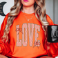 Retro Checkered Love Sweatshirt | XoXo Love Collection | Unique Gifts for Family Friends