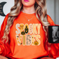 Spooky Vibes Preppy Sweatshirt | Boo-tiful Vibes Collection | Unique Gifts for Family Friends