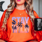 Stay Wild Palm Trees Sweatshirt | Beach Breeze Collection | Unique Gifts for Family Friends