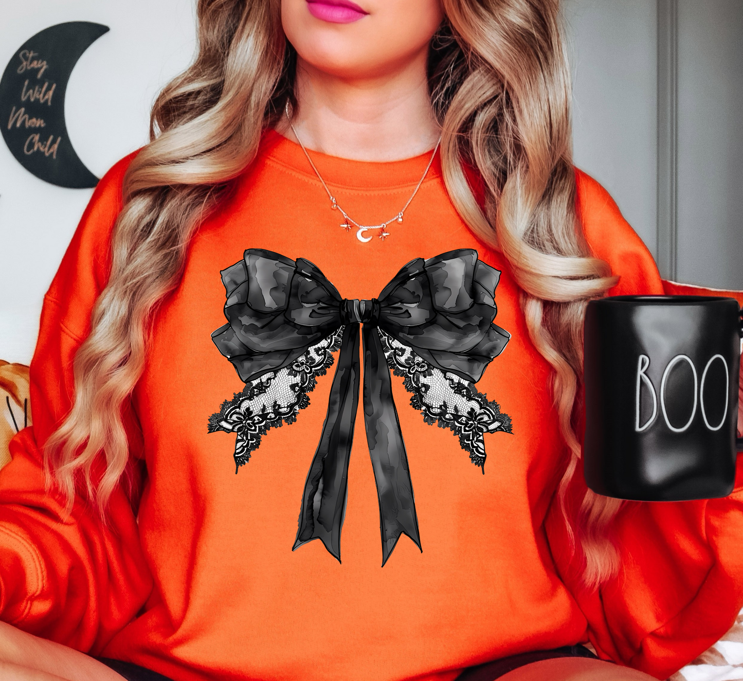 Gothic Coquette Sweatshirt | Boo-tiful Vibes Collection | Unique Gifts for Family Friends