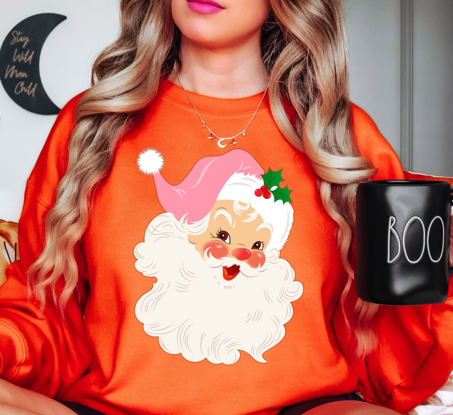 Vintage Santa Sweatshirt | Tis The Season Collection | Unique Gifts for Family Friends