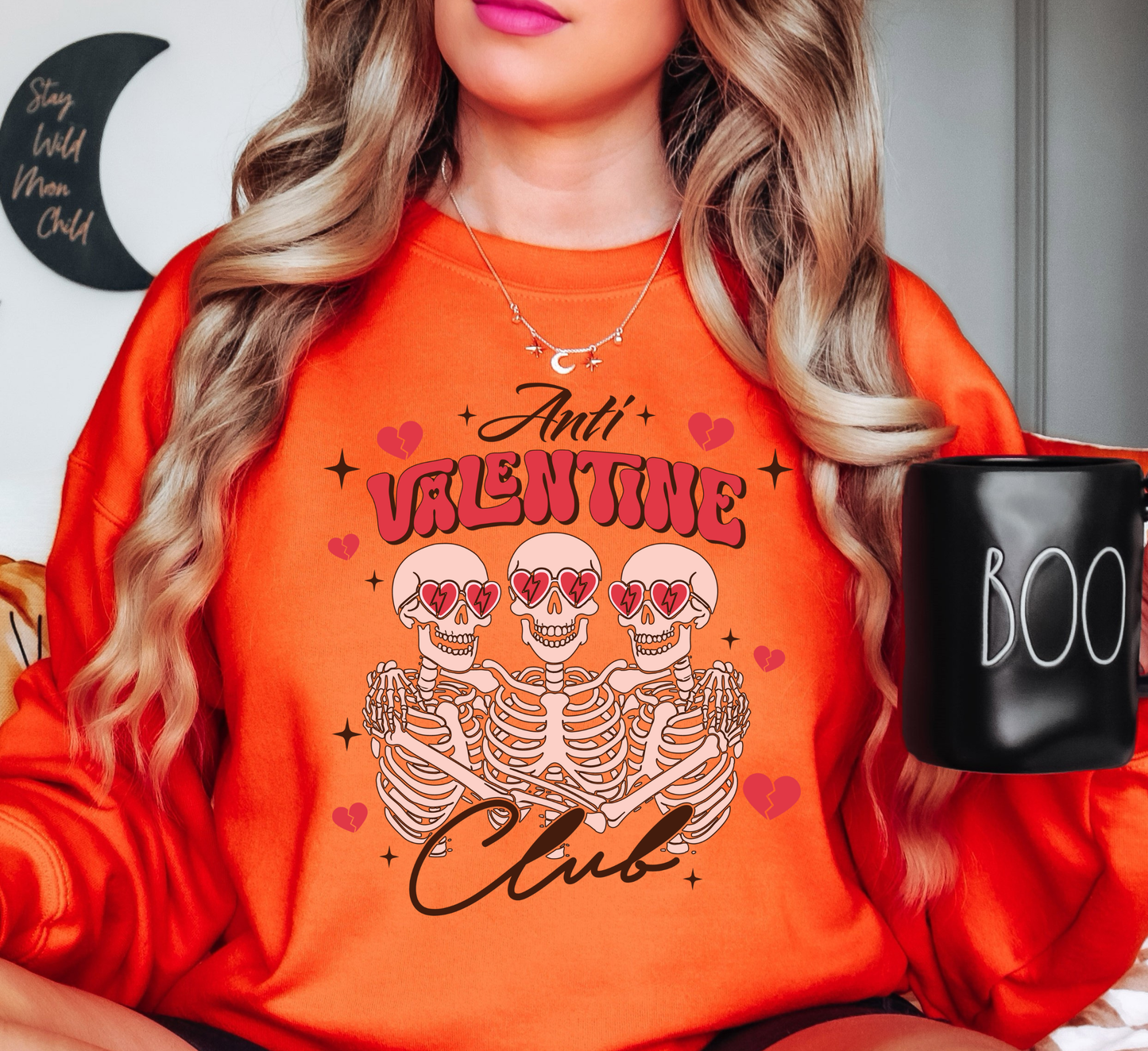 Anti Valentine Club Sweatshirt | XoXo Love Collection | Unique Gifts for Family Friends