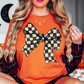 Checkered Bow Tee | Groovy Vibes Collection | Unisex Pre-Shrunk T-Shirt