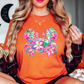 Floral Tropical Crab Tee | Beach Breeze Collection | Unisex Pre-Shrunk T-Shirt