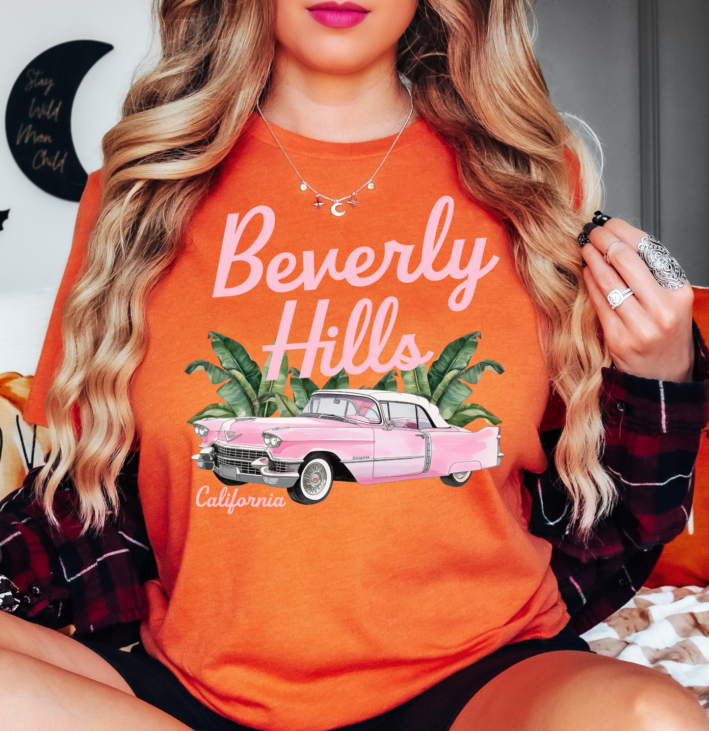 Beverly Hills Tee | Groovy Vibes Collection | Unisex Pre-Shrunk T-Shirt