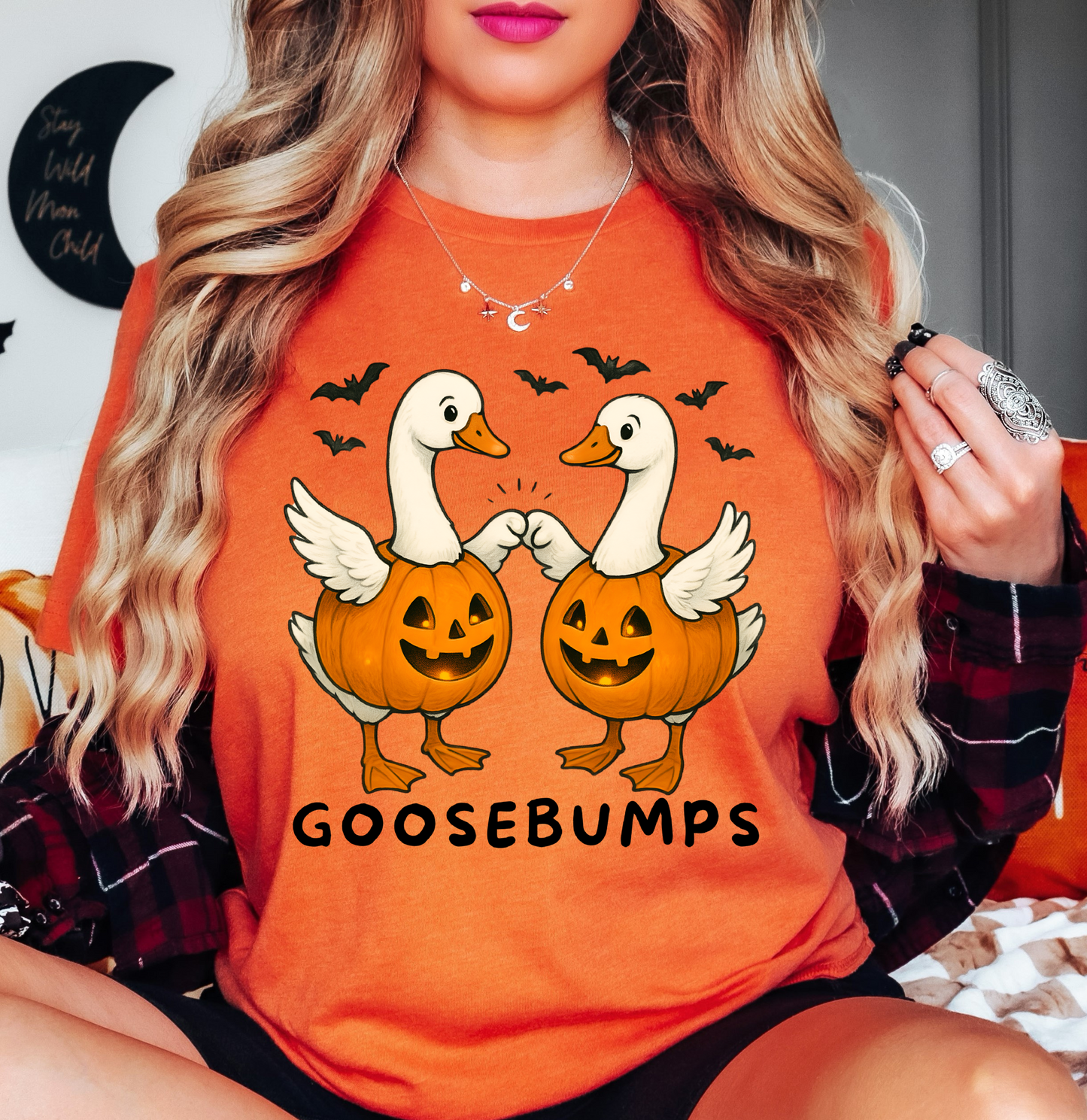 Spooky Goosebumps Tee | Boo-tiful Vibes Collection | Unisex Pre-Shrunk T-Shirt