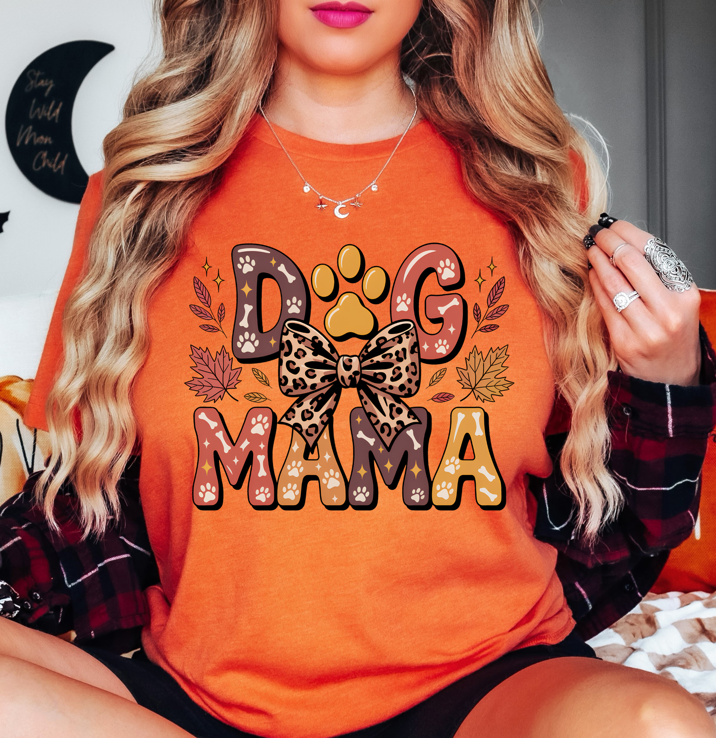 Fall Dog Mama Tee | Pawsitive Vibes Collection | Unisex Pre-Shrunk T-Shirt