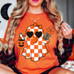 Cutie Checkered Ghost Tee | Boo-tiful Vibes Collection | Unisex Pre-Shrunk T-Shirt