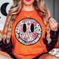 Floral Spring Smiley Face Tee | Spring Fling Collection | Unisex Pre-Shrunk T-Shirt