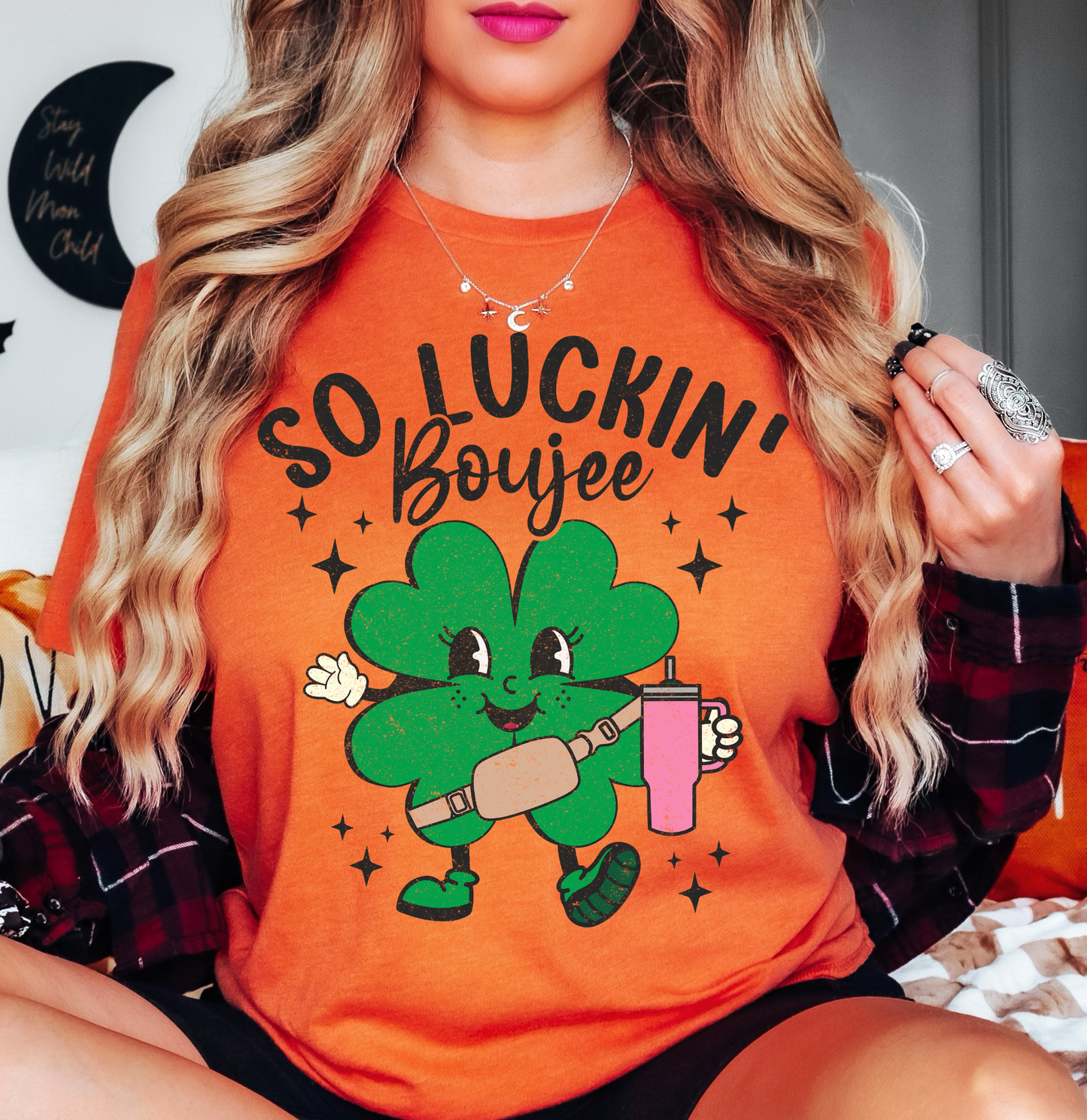 So Luckin' Boujee Tee | Feeling Lucky Collection | Unisex Pre-Shrunk T-Shirt