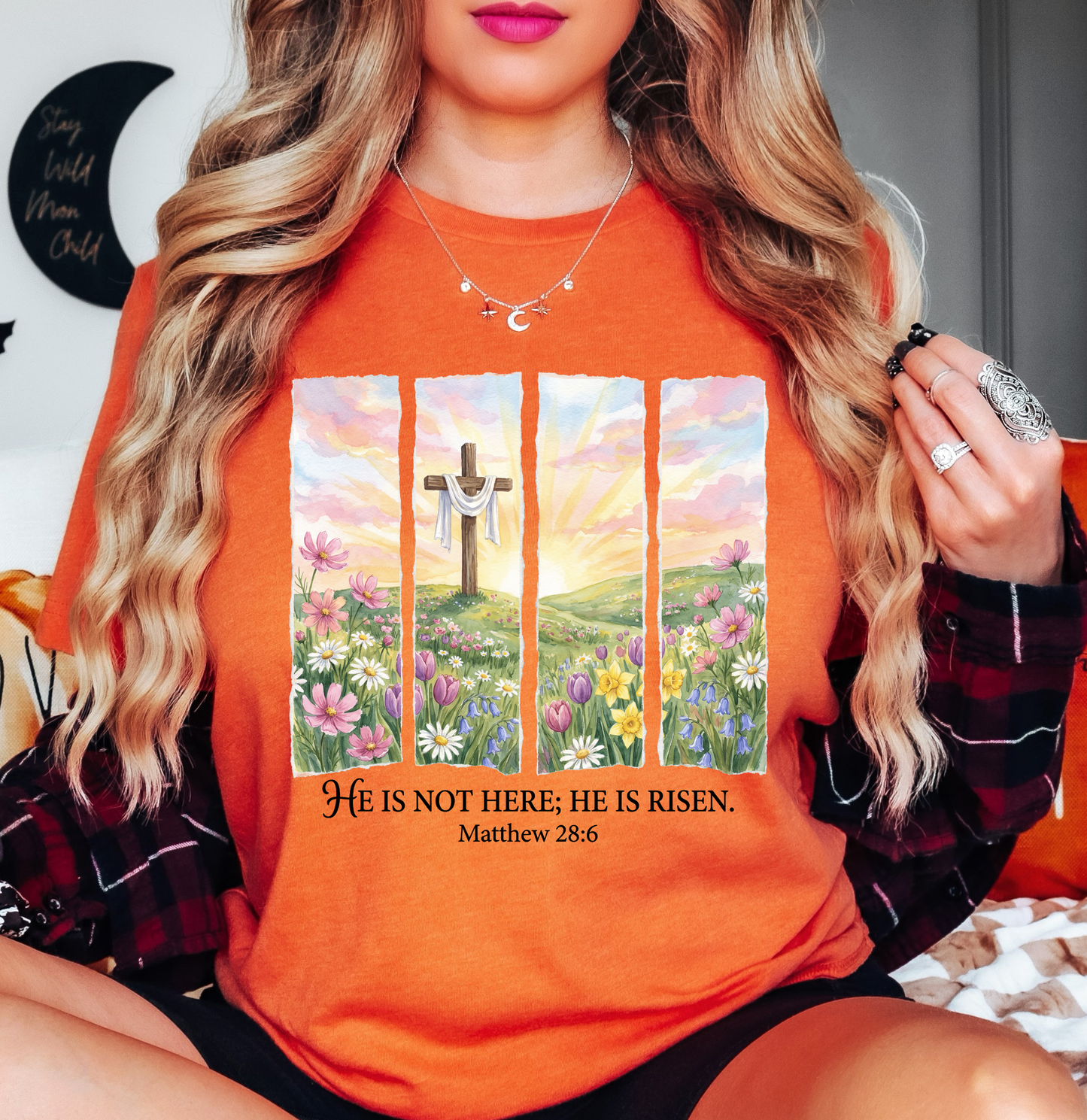 He Is Risen (Matthew) Florals Tee | Walk By Faith Collection | Unisex Pre-Shrunk T-Shirt