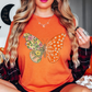 Two Tone Floral Butterfly Tee | Spring Fling Collection | Unisex Pre-Shrunk T-Shirt
