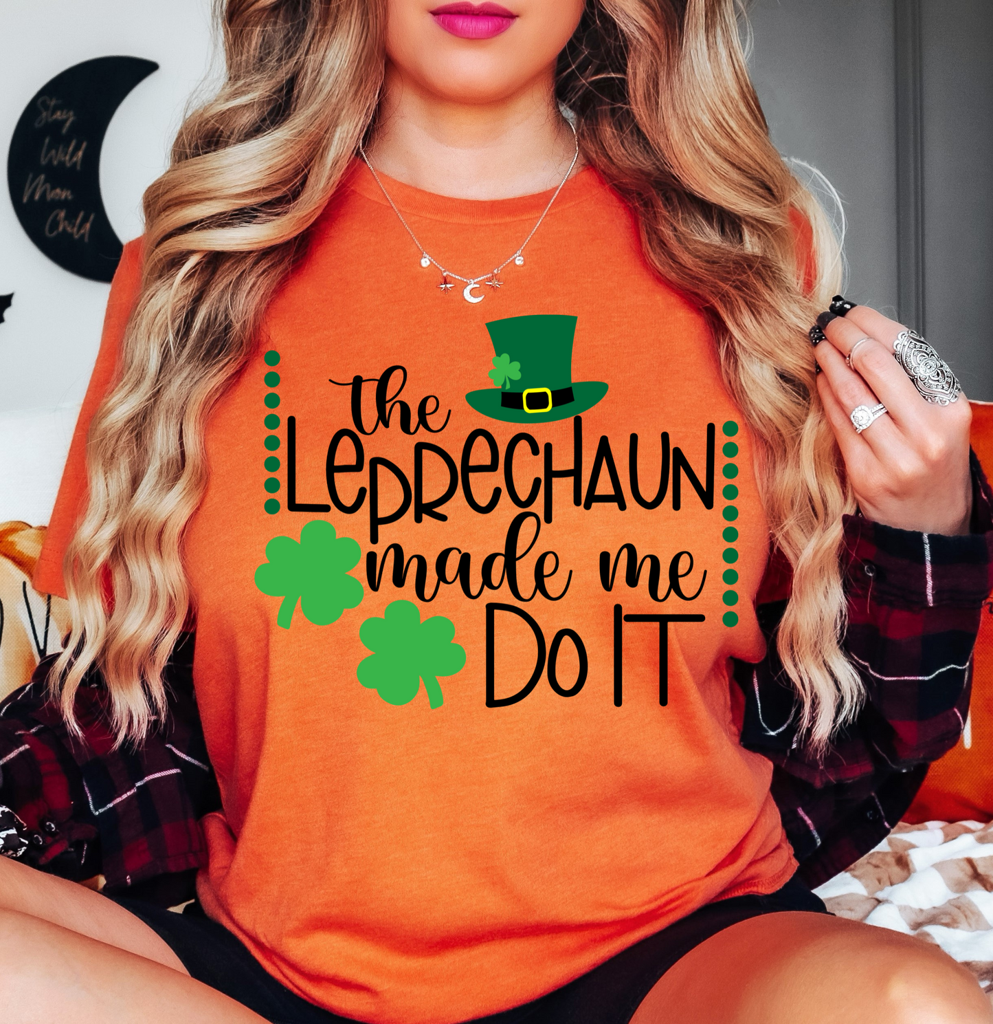 Leprechaun Made Me Do It Tee | Feeling Lucky Collection | Unisex Pre-Shrunk T-Shirt