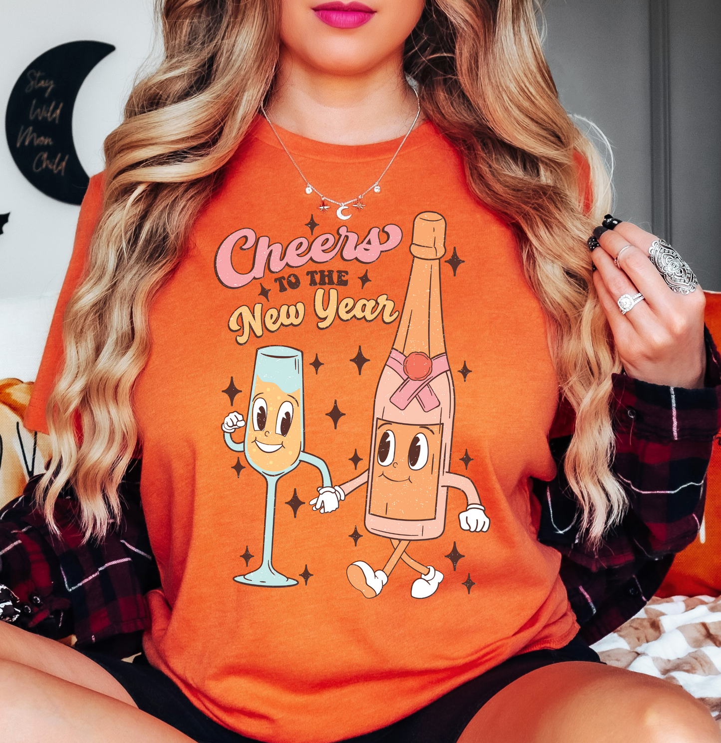 Cheers To The New Year Tee | New Year Magic Collection | Unisex Pre-Shrunk T-Shirt