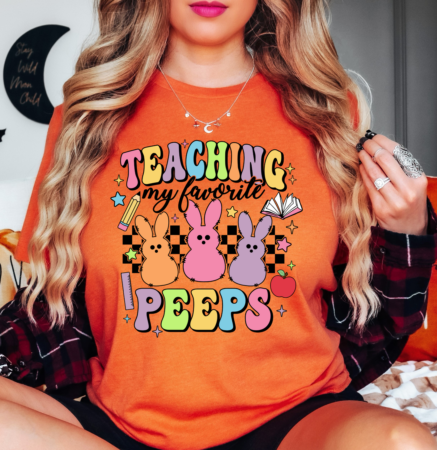 Teaching My Peeps Tee | Hoppin' Into Spring Collection | Unisex Pre-Shrunk T-Shirt