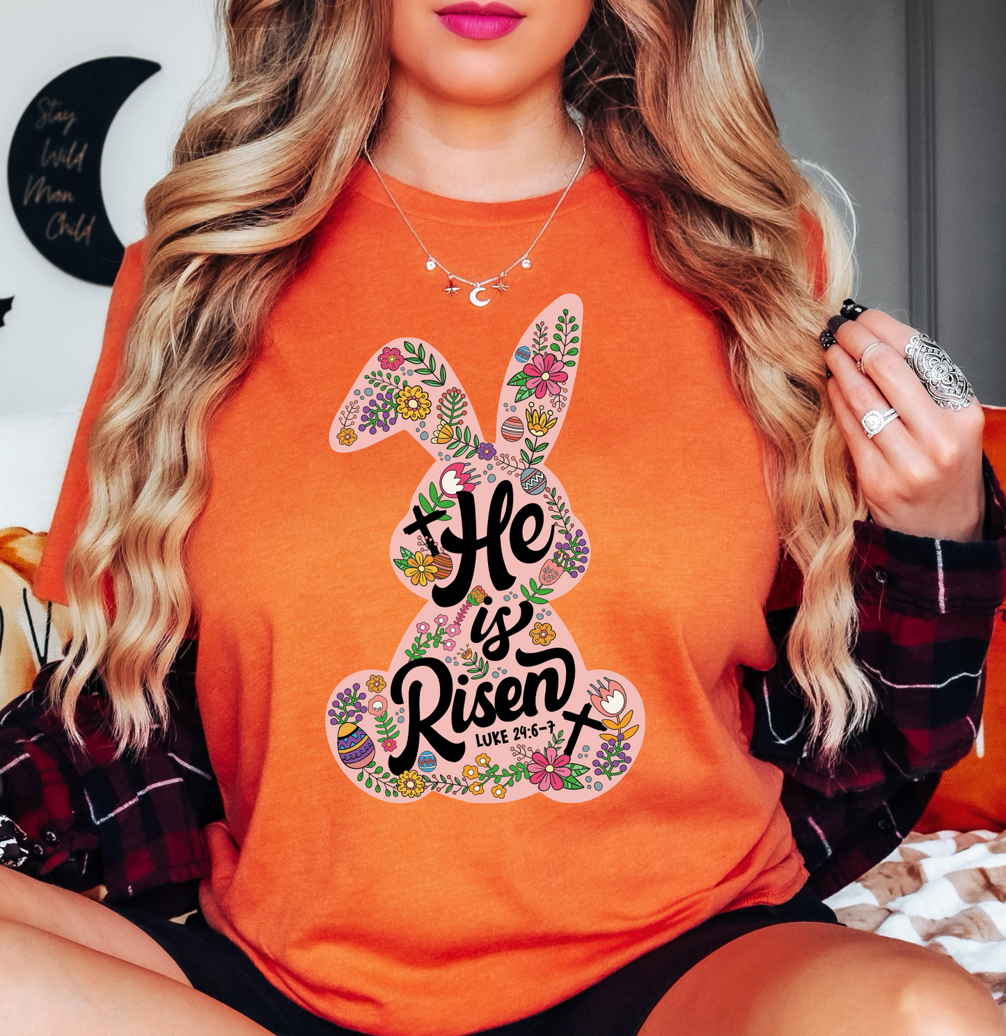 He Is Risen Bunny Tee | Hoppin' Into Spring Collection | Unisex Pre-Shrunk T-Shirt