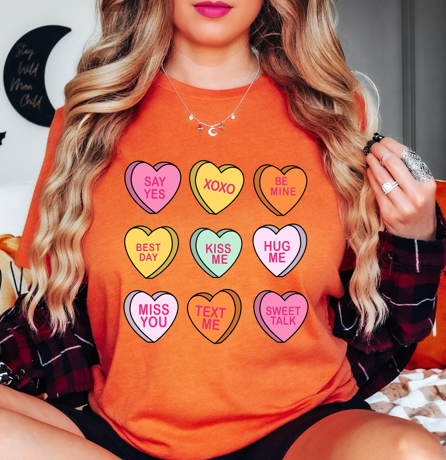 Conversation Candy Hearts Tee | XoXo Love Collection | Unisex Pre-Shrunk T-Shirt
