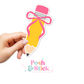 Pencil Bow | School Education Clear Vinyl Stickers | Unique Gifts For Family Friends