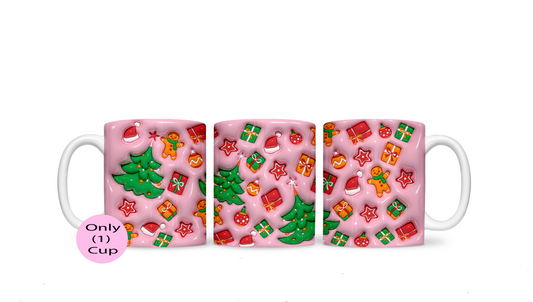Pink Christmas | 11oz (Ceramic) Mug | Unique Gifts for Family Friends
