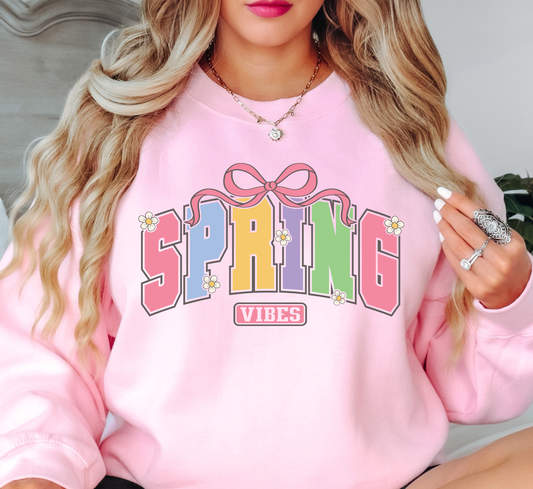Spring Vibes Daisy Sweatshirt | Spring Fling Collection | Unique Gifts for Family Friends