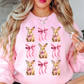 Coquette Bow and Bunnies Sweatshirt | Hoppin' Into Spring Collection | Unique Gifts for Family Friends