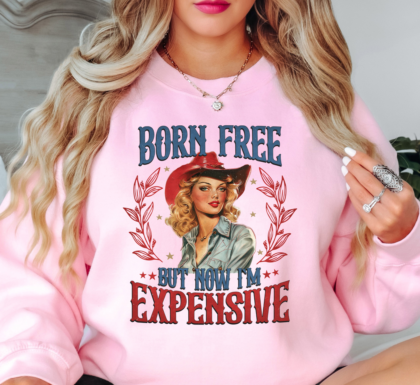 Born Free Expensive Sweatshirt | Stars and Stripes Collection | Unique Gifts for Family and Friends