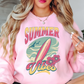 Summer Vibes Sweatshirt | Beach Breeze Collection | Unique Gifts for Family Friends