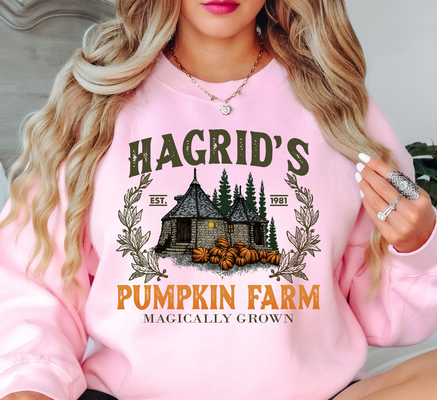 Hagrid's Pumpkin Farm Sweatshirt | Boo-tiful Vibes Collection | Unique Gifts for Family Friends