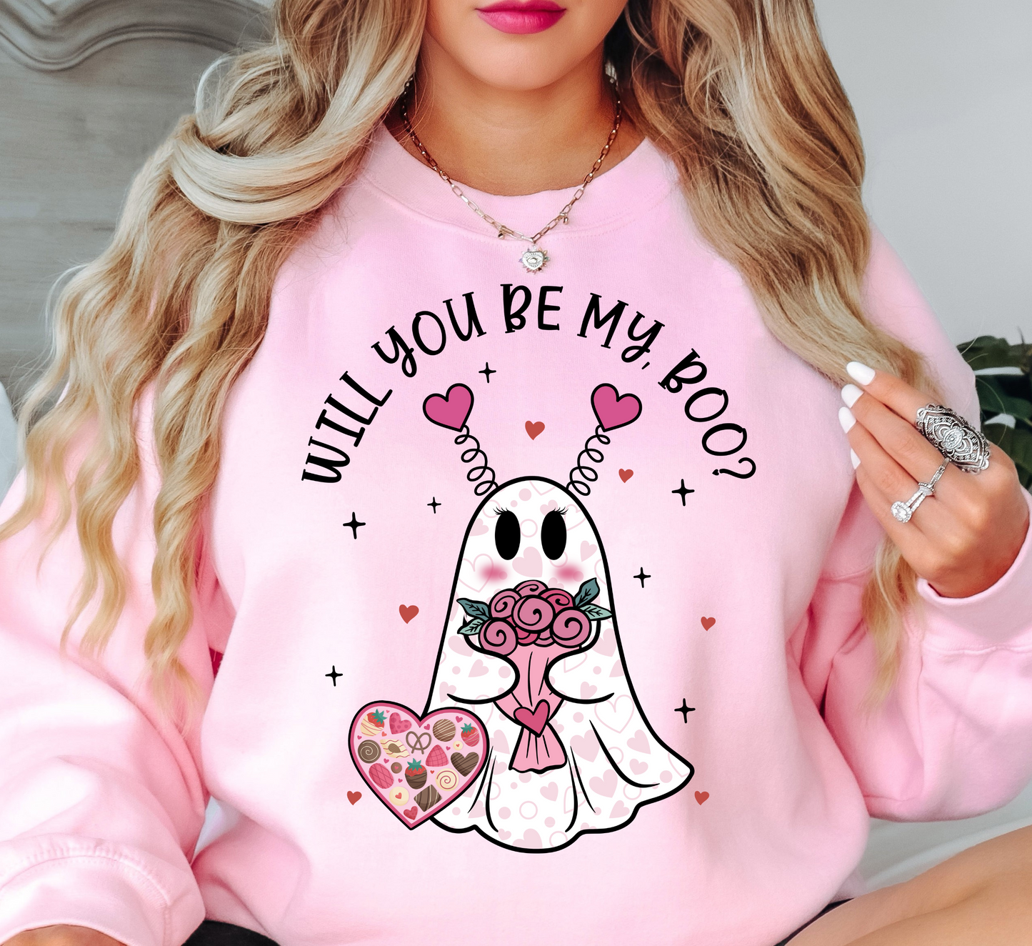 Will You Be My Boo? Sweatshirt | XoXo Love Collection | Unique Gifts for Family Friends