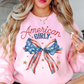 American Girly Sweatshirt | Stars and Stripes Collection | Unique Gifts for Family