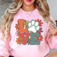 Paw Love Sweatshirt | Pawsitive Vibes Collection | Unique Gifts for Family and Friends