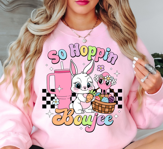 So Hoppin Boujee Sweatshirt | Hoppin' Into Spring Collection | Unique Gifts for Family Friends