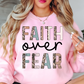 Faith Over Fear Sweatshirt | Walk By Faith Collection | Unique Gifts for Family and Friends