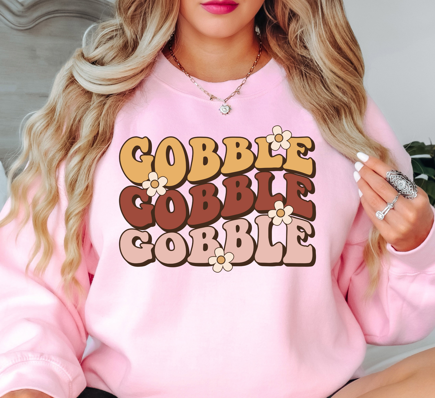 Gobble Gobble Sweatshirt | Harvest Joy Collection | Unique Gifts for Family Friends