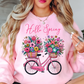 Hello Spring Bicycle Sweatshirt | Spring Fling Collection | Unique Gifts for Family Friends