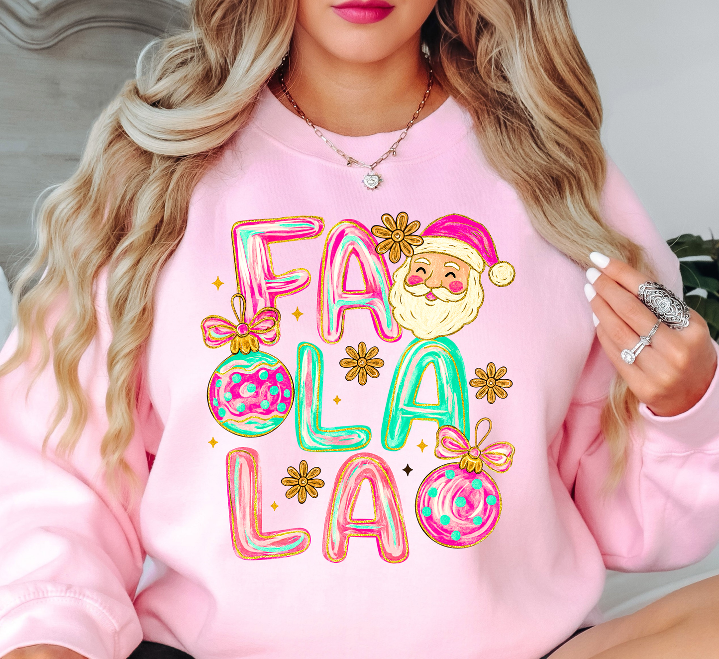 Cutie Fa La La Sweatshirt | Tis The Season Collection | Unique Gifts for Family Friends