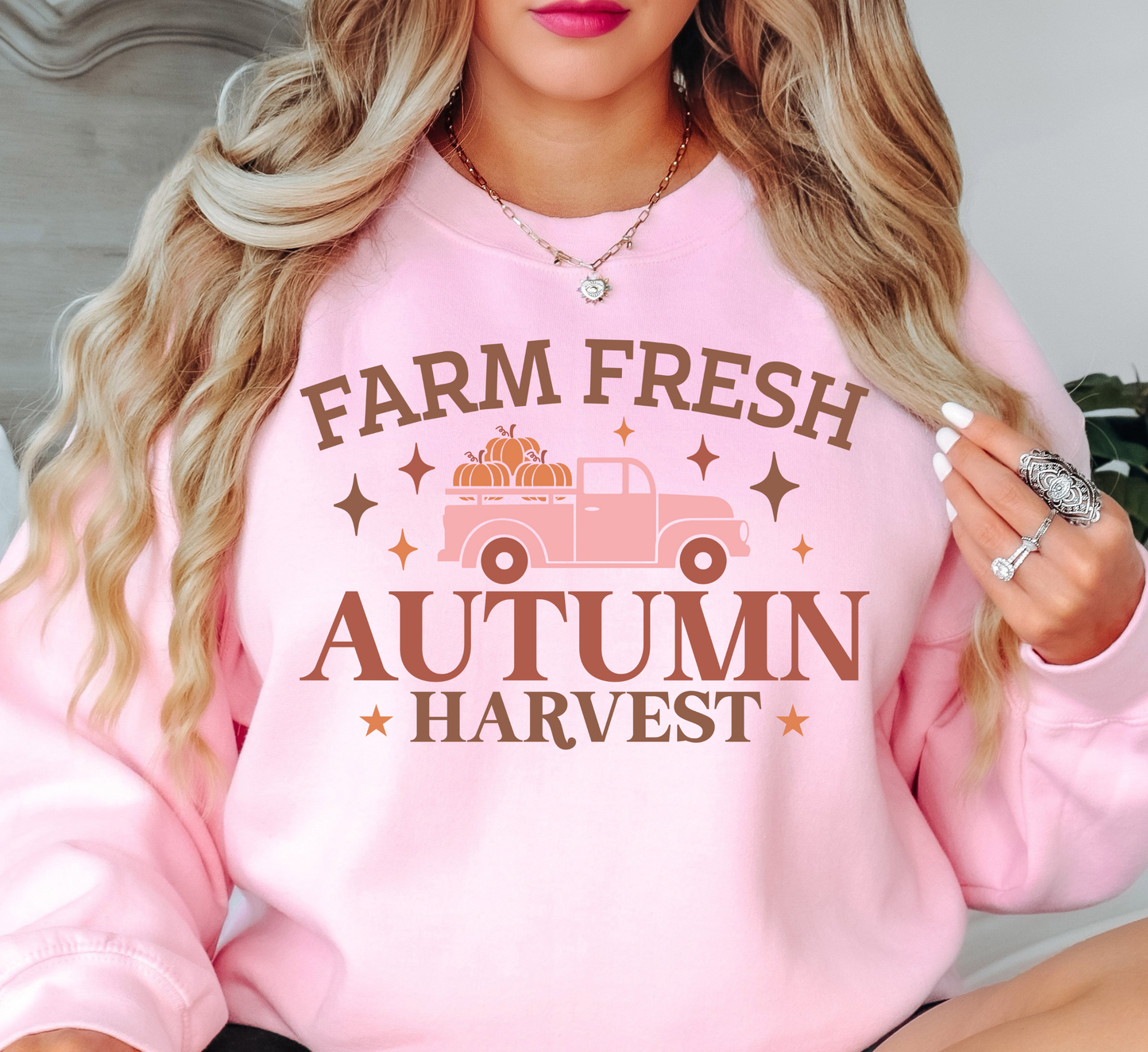 Farm Fresh Autumn Harvest Sweatshirt | Falling For You Collection | Unique Gifts for Family Friends